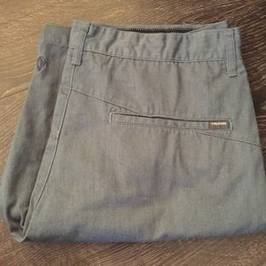 Volcom Frickin Modern Stretch Shorts In Blue